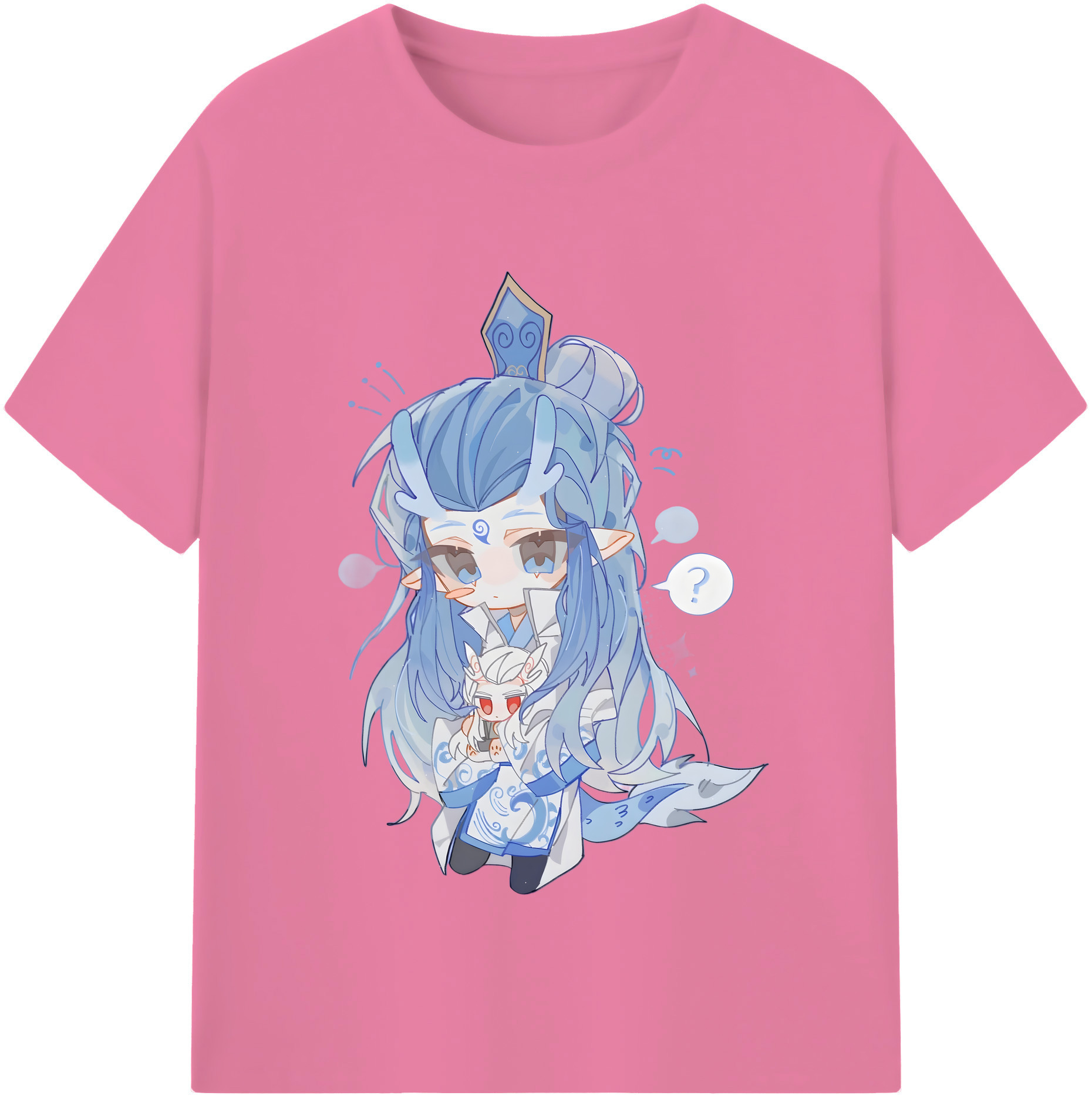 （画像用） Ne Zha 2 ナタ 魔童の大暴れ 綿100％半袖Tシャツ（フロントプリント）